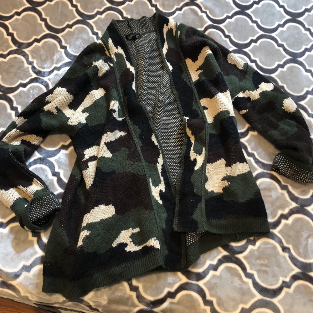 Camo Topshop Cardigan